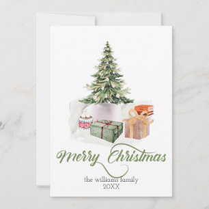 merry christmas festive cute stylish greeting card