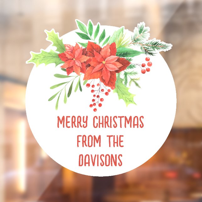 Merry Christmas Festive Florals Name (Sheet 2)