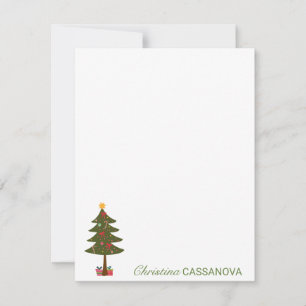 Merry Christmas Festive Holiday Christmas Tree Card
