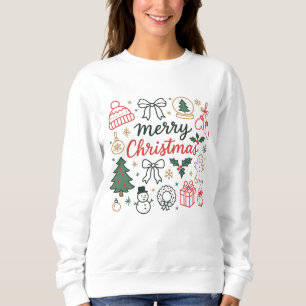 Merry Christmas Festive Holiday for Family Sweatshirt