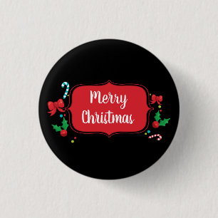 Merry Christmas Festive Holiday Pin