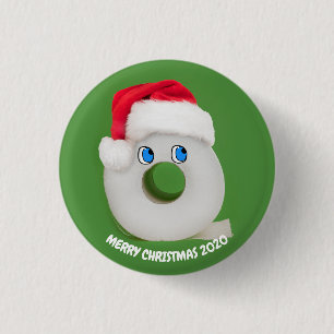 Merry Christmas Festive Toilet Paper 2020 3 Cm Round Badge