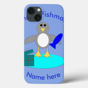 Merry Christmas Fishing Penguin iPad Mini Case