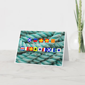 Merry Christmas Flags Card