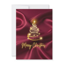 merry Christmas Flat Holiday Card