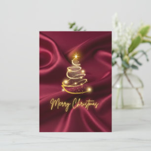 merry Christmas Flat Holiday Card