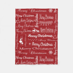 Merry Christmas Fleece Blanket