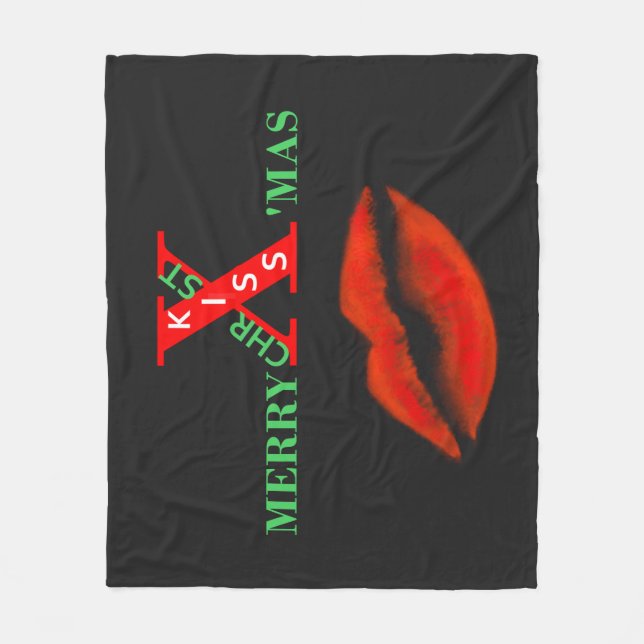 Merry Christmas   Fleece Blanket (Front)