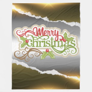 Merry Christmas Fleece Blanket