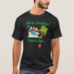 Merry Christmas Florida Style  Snowman Summer T-Shirt<br><div class="desc">Merry Christmas Florida Style  Snowman Summer</div>