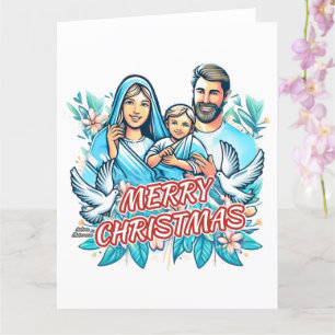 Merry Christmas Folded Card