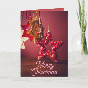 Merry Christmas Folded Card – Holiday Star Design