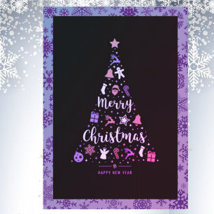 Merry Christmas Folded Greeting Card