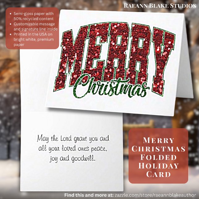 Merry Christmas Folded Holiday Card (Creator Uploaded)