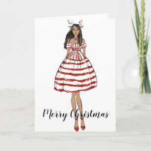 Merry Christmas Folded Holiday Greeting Card