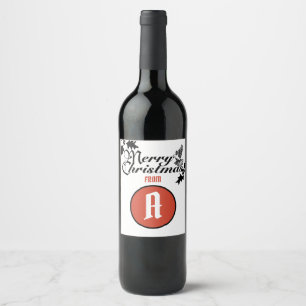 MERRY CHRISTMAS Food and Beverage Label Set