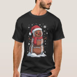 Merry Christmas Football Snowman Holiday Sports Xm T-Shirt<br><div class="desc">Merry Christmas Football Snowman Holiday Sports Xmas Pajamas</div>