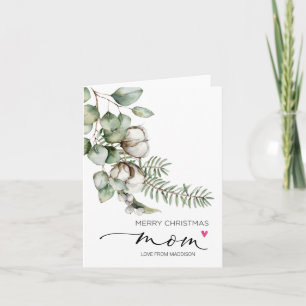 Merry Christmas For Mum Mother From Daughter Card