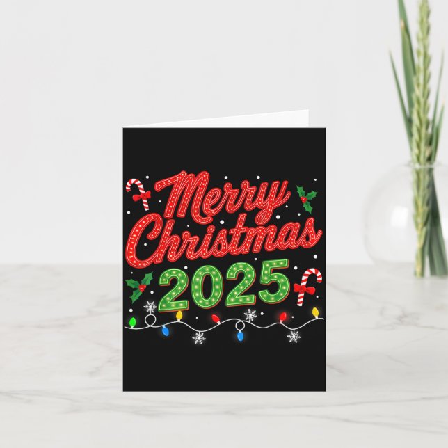 Merry Christmas For Women Men Boys Youth Xmas  Card (Front)
