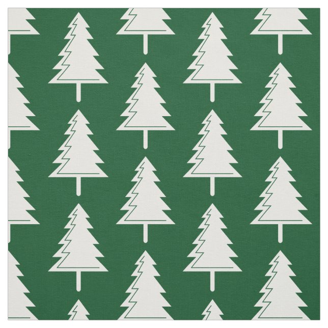 Merry Christmas Forest Woodland Pattern Fabric (Swatch)