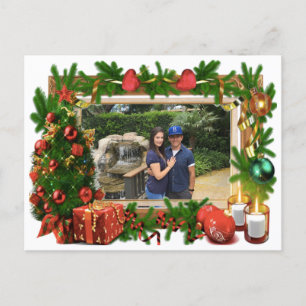 Merry Christmas Frame Holiday Postcard