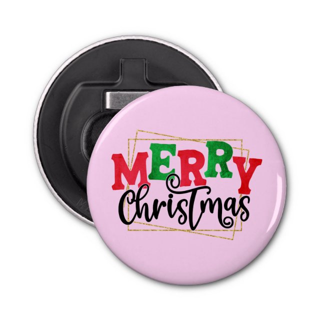 Merry Christmas Framed-80716 Bottle Opener (Front)