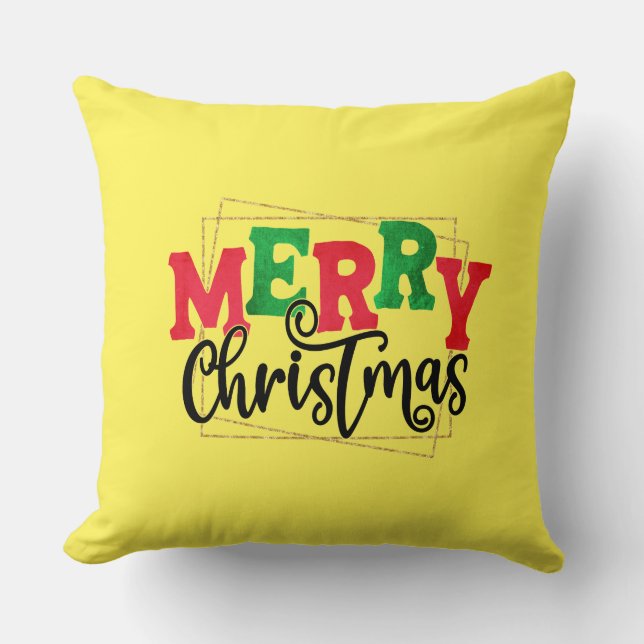 Merry Christmas Framed-80716 Cushion (Front)