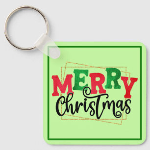 Merry Christmas Framed-80716 Key Ring