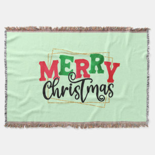Merry Christmas Framed-80716 Throw Blanket