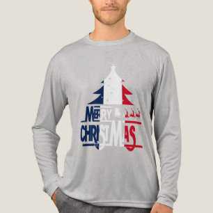 MERRY CHRISTMAS FRENCH T-Shirt Tri-Blend Shirt