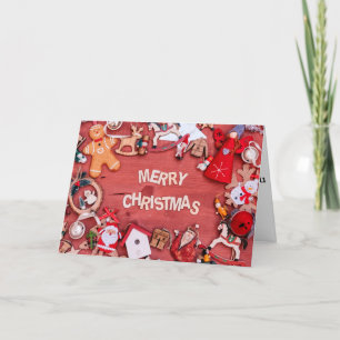 Merry Christmas Friends Family Relatives Holiday Card