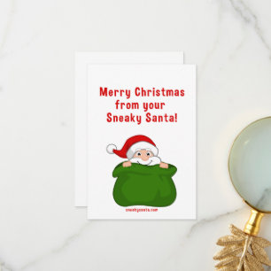 Merry Christmas from 3.5" x 5" card with envelope