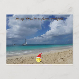 Merry Christmas from Antigua Holiday Postcard