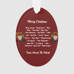 Merry Christmas From Around The World  Ornament