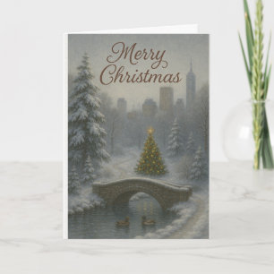 Merry Christmas from Central Park – Elegant Winter Card