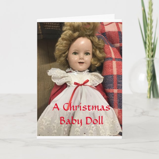 *MERRY CHRISTMAS FROM DOLL TO GRANDDAUGHTER* HOLIDAY CARD (Front)