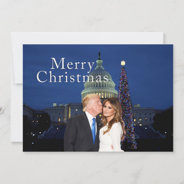 Merry Christmas from Donald and Melania Holiday Card (Front)