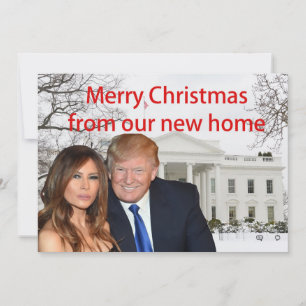 Merry Christmas from Donald and Melania Holiday Card