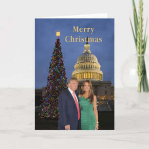 Merry Christmas from Donald and Melania Holiday Card