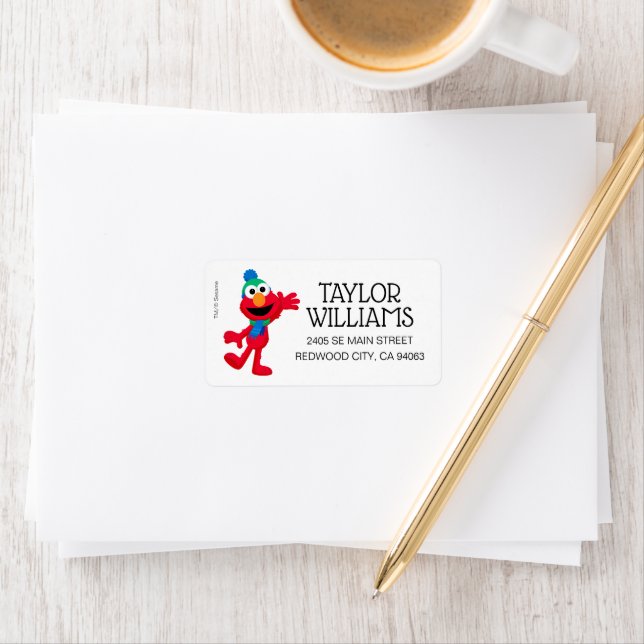 Merry Christmas from Elmo Label (Insitu)