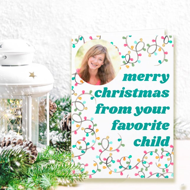 Merry Christmas from Favorite Child Fun Photo Holiday Card (Creator Uploaded)