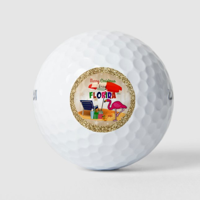 Merry Christmas from Florida Golf Balls (Front)