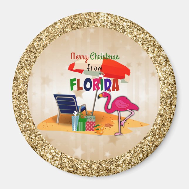 Merry Christmas from Florida Magnet (Front)