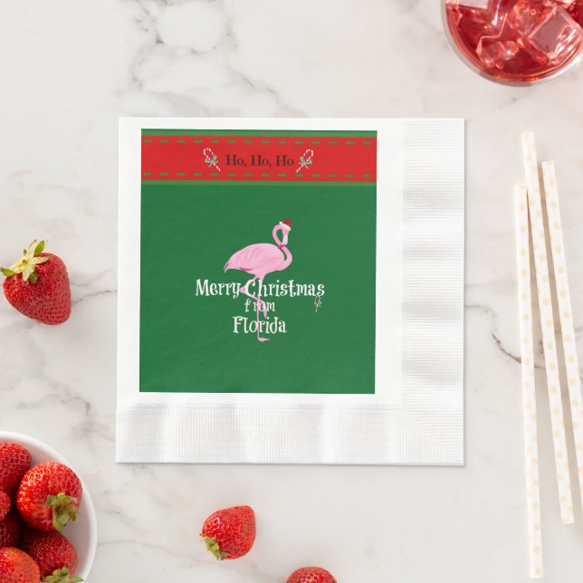 Merry Christmas from Florida Napkin (Insitu)