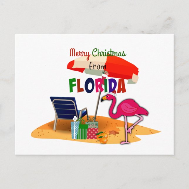 Merry Christmas from Florida Postcard (Front)