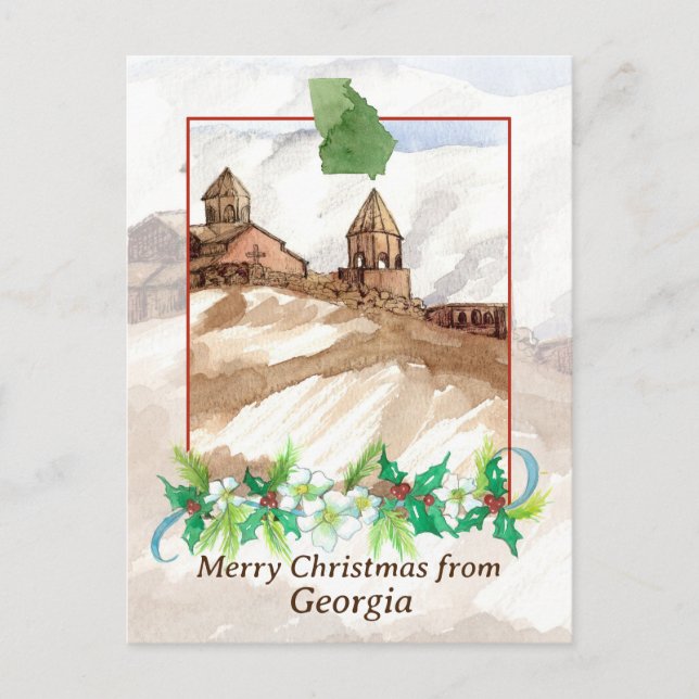 Merry Christmas from Georgia Trinity Church Holiday Postcard (Front)