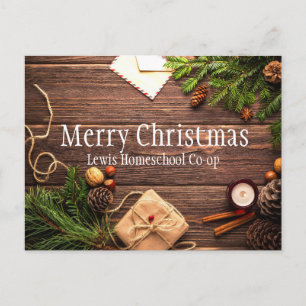 Merry Christmas from Homeschool Co op Postcard
