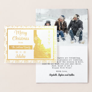 Merry Christmas from Idaho State   Photo  Foil Card
