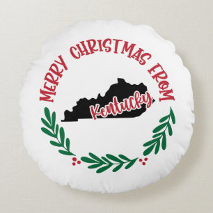 Merry Christmas From Kentucky Red Green Round Cushion