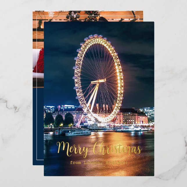 Merry Christmas from London Family Photo (Front/Back)